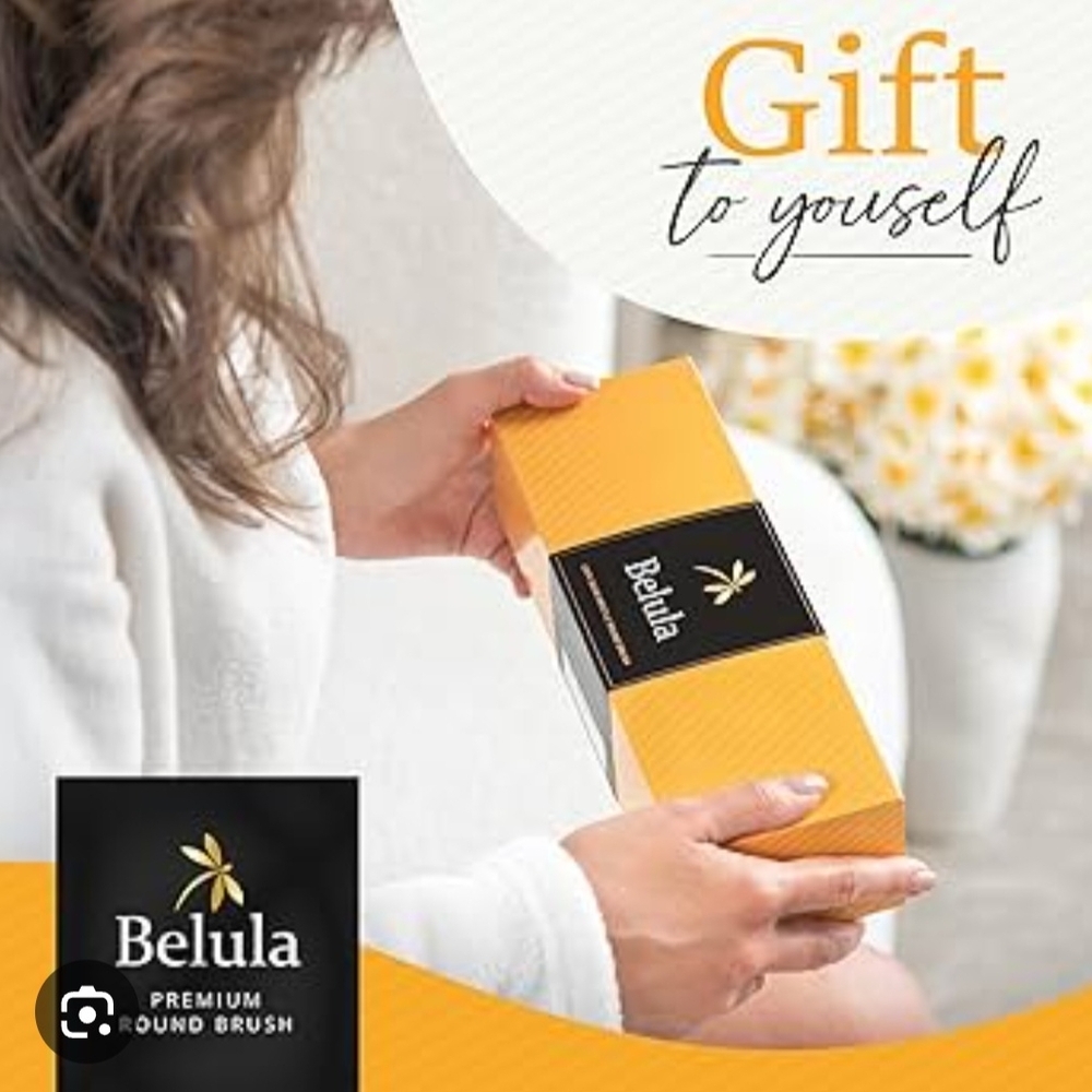 Belula Premium 100%  Boar Bristle Brush -  New In Box